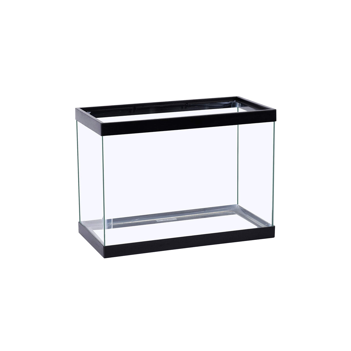 Acuario Tetra de cristal rectangular 5,5 gal con vista clara de los peces.