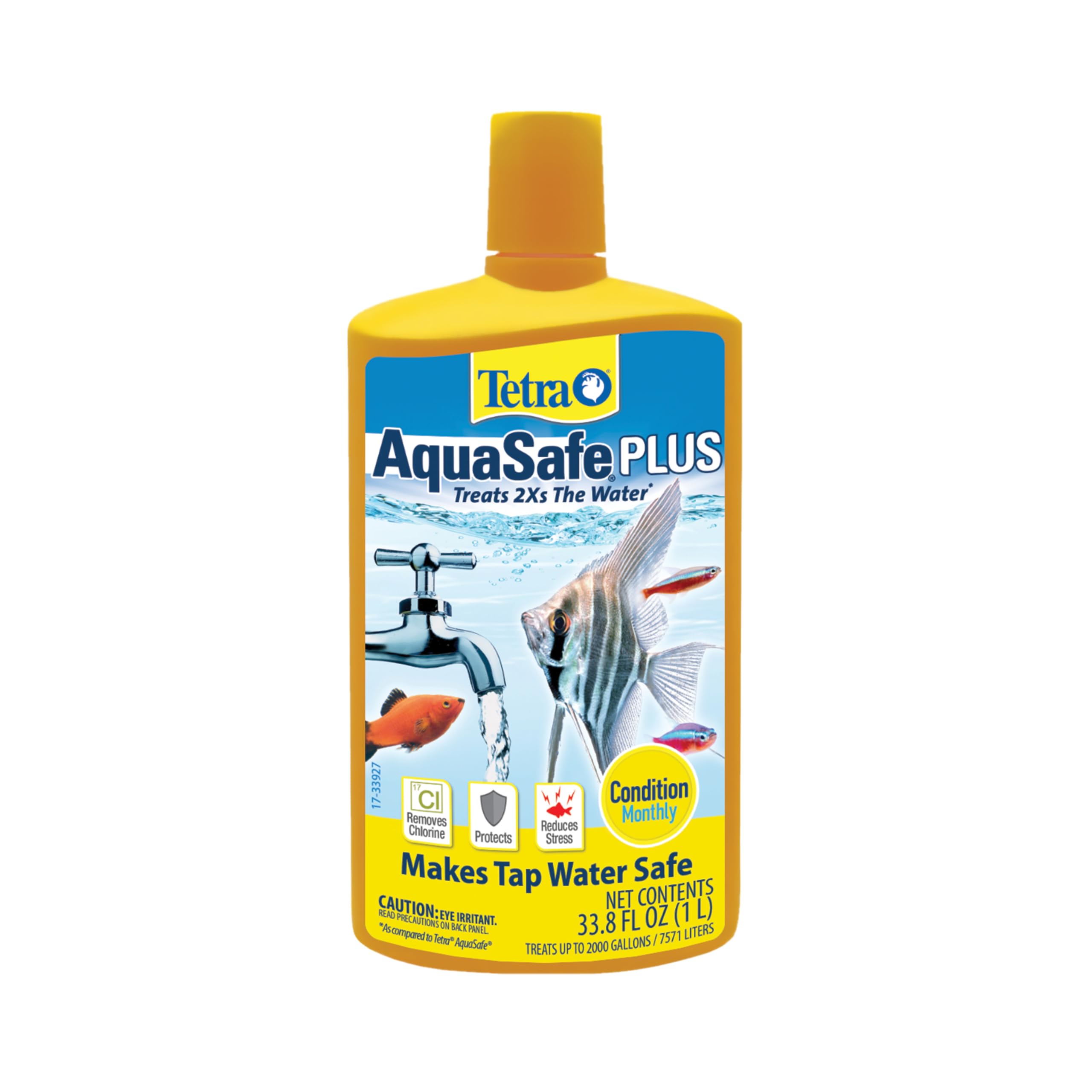 Tetra AquaSafe Plus botella detalle, seguridad del agua para peces