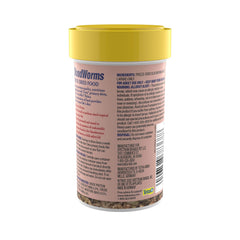 Tetra BloodWorms formato liofilizado listo para peces en acuarios.
