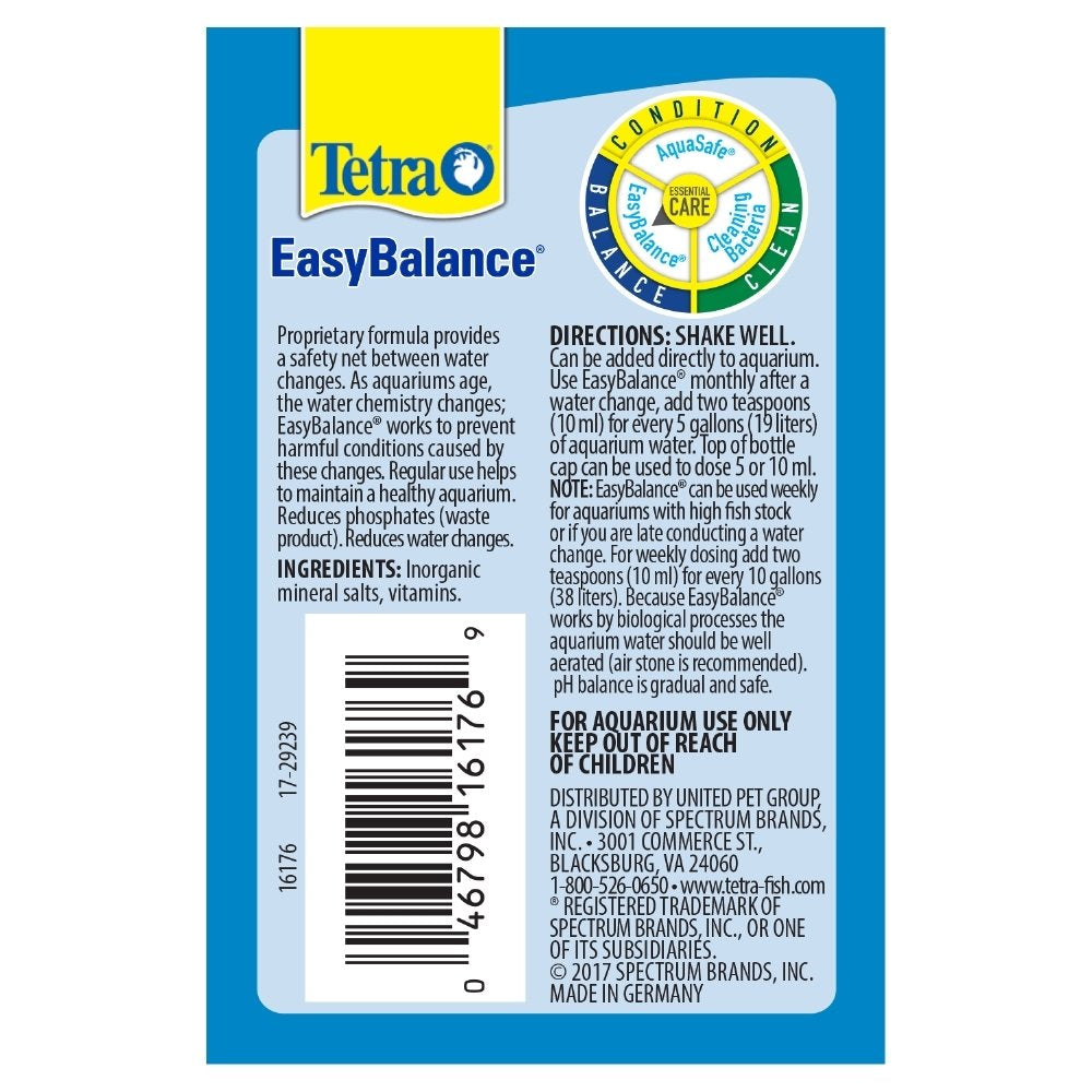 Tetra EasyBalance: tapa de medición para dosificar con precisión.