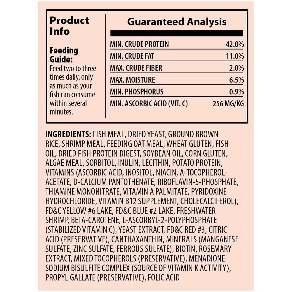 Tetra Goldfish Flakes: alimento fácilmente digerible, ayuda a mantener el agua clara.