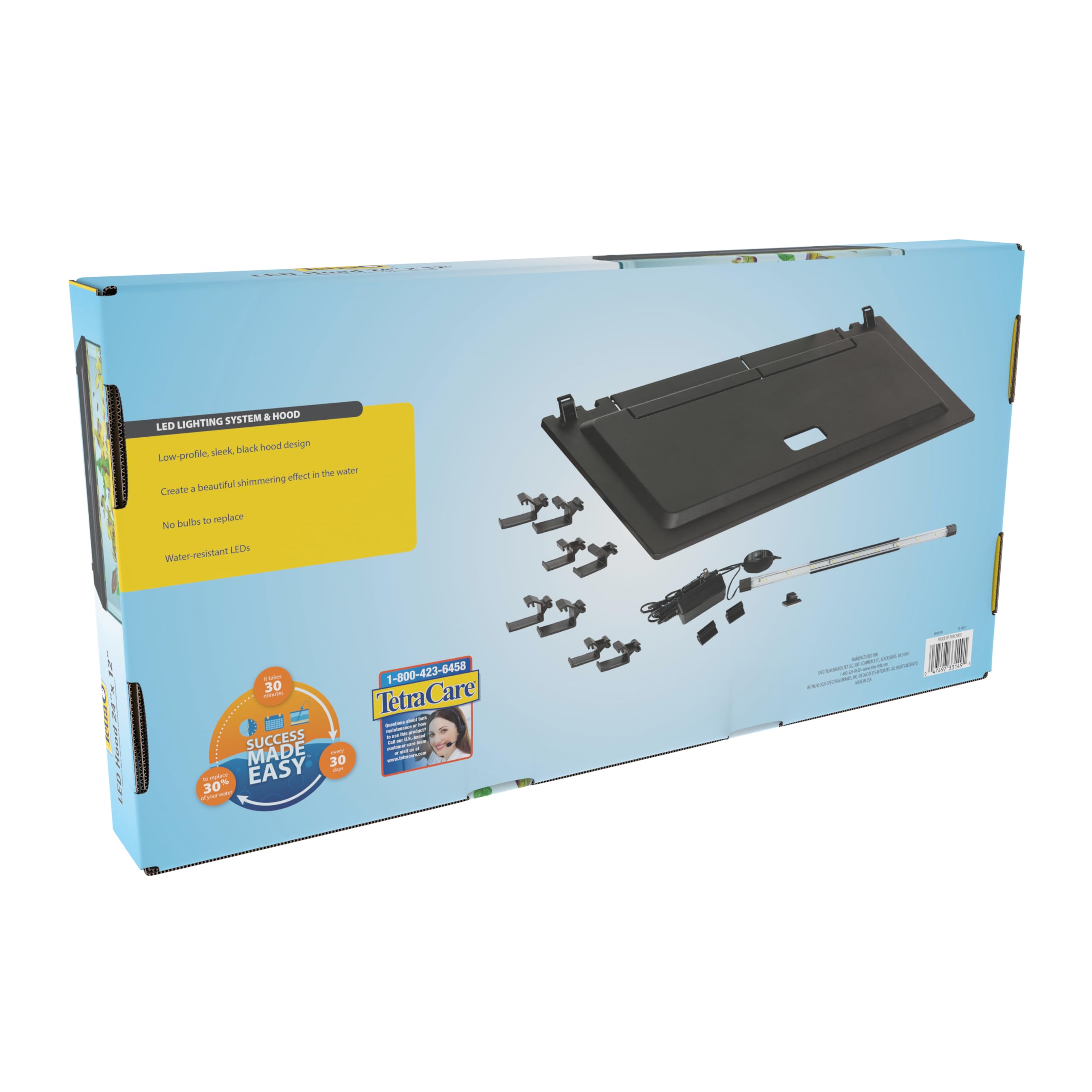 Tetra Hood 24x12 tamaño 24x12, ajusta a tanques rectangulares.