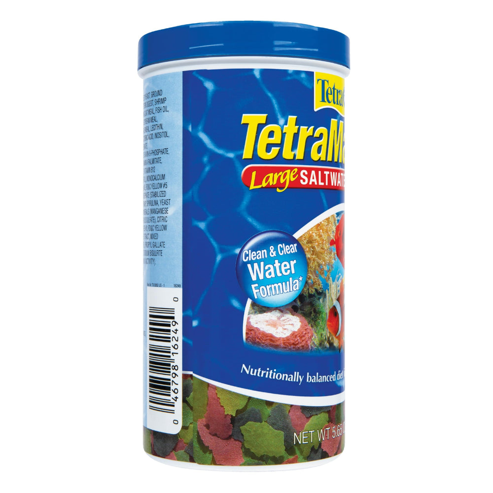 Alimento TetraMarine Flakes ayuda a mantener agua clara gracias a digestión fácil.