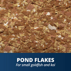 Tetra Pond Flakes: digestión fácil y agua más clara.