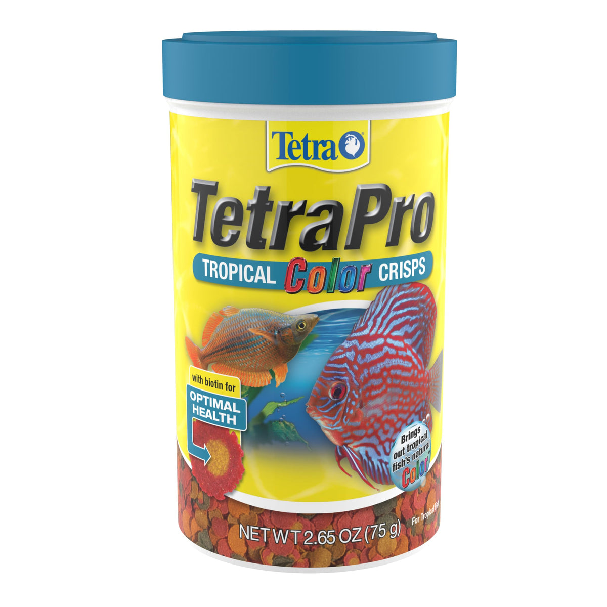TetraPRO Color Crisps: bocado flotante que mejora la ingesta y mantiene el acuario claro.