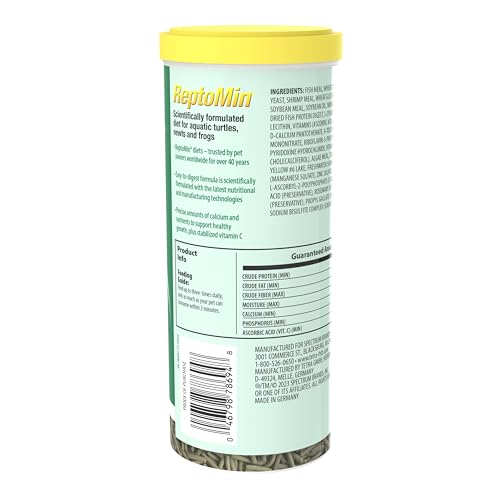 Tetra ReptoMin: calcium et vitamine C soutiennent la croissance des reptiles aquatiques.