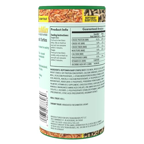 Palitos base ReptoMin para tortugas, opción rápida de alimentación.