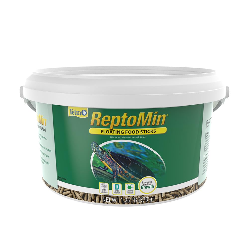 Tetra ReptoMin, palitos flotantes para tortugas, dieta diaria conveniente.