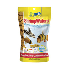 Tetra ShrimpWafers, bolsa recerrable, mantiene el alimento fresco para uso diario.