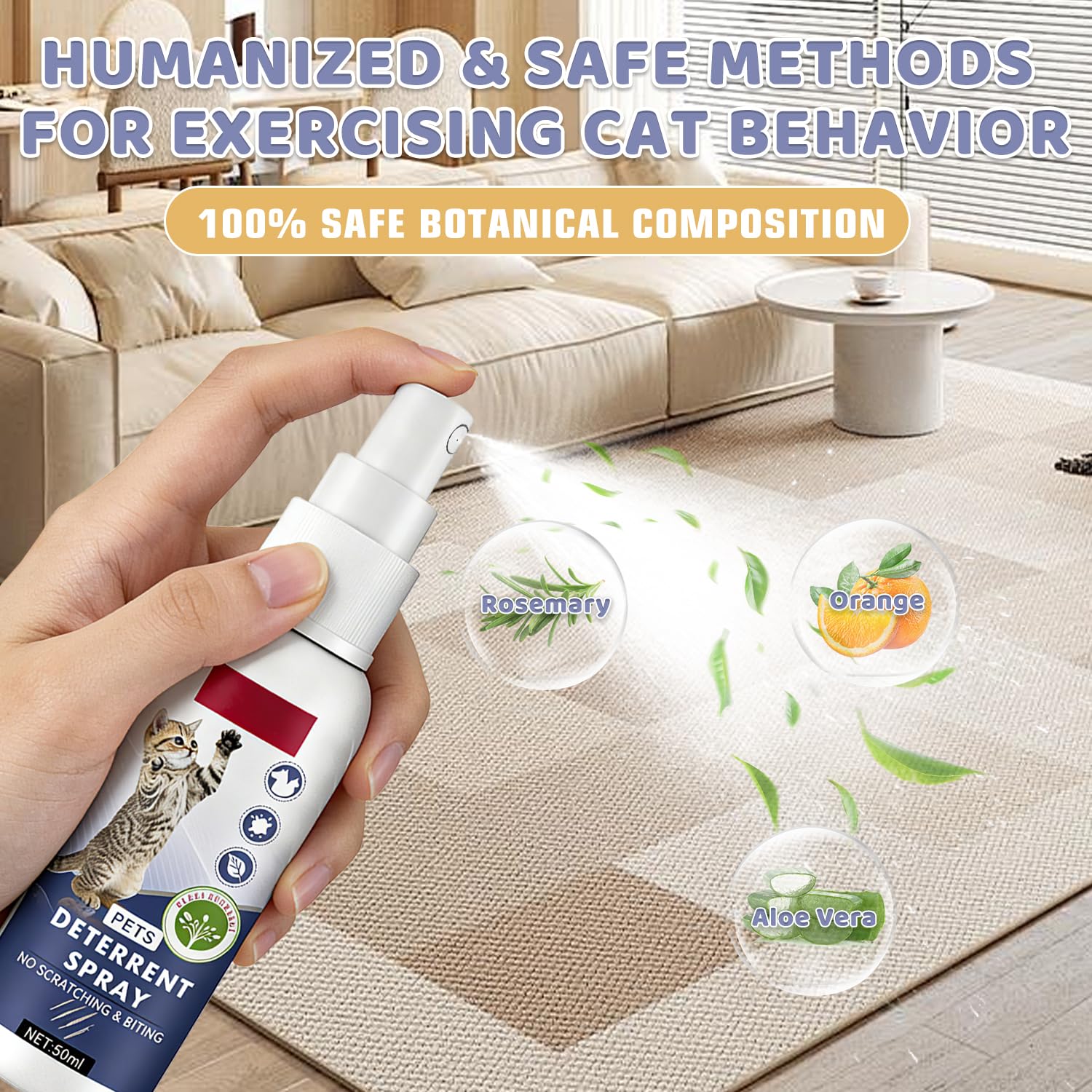 Frasco de 50 ml de Tetra spray para uso doméstico.