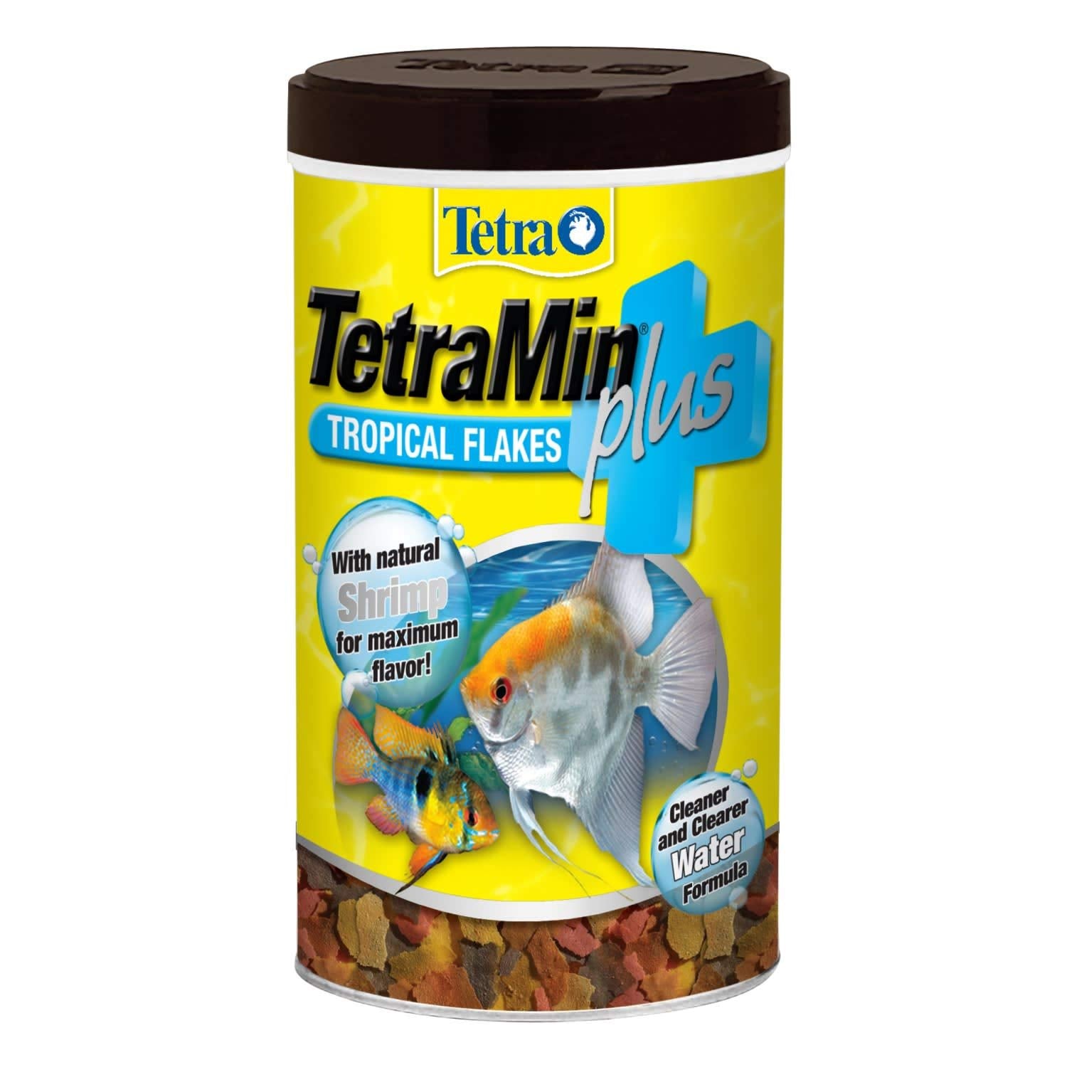 TetraMin Plus envase, alimento principal para peces tropicales, favorece digestión más limpia.