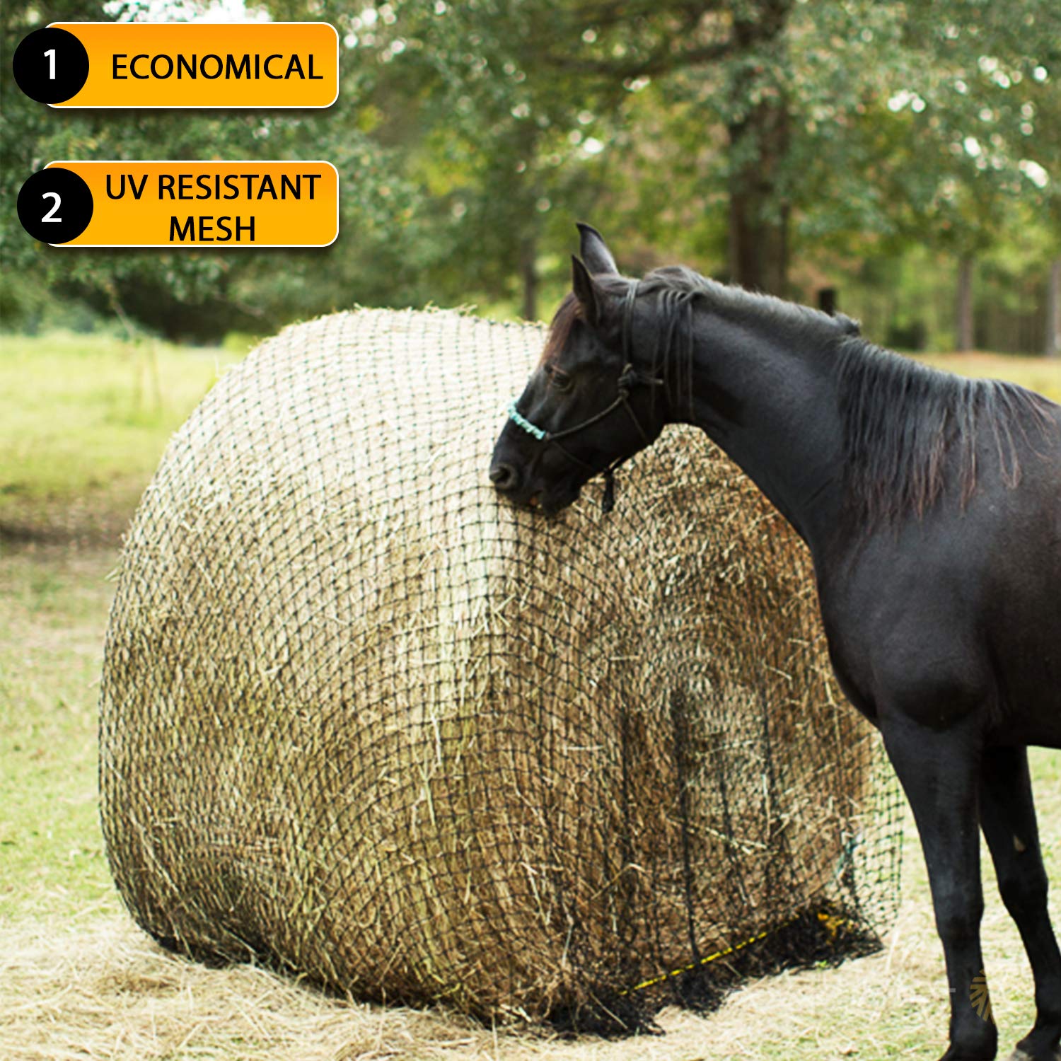 Texas Haynet: malla de nylon resistente, duradera para uso diario.