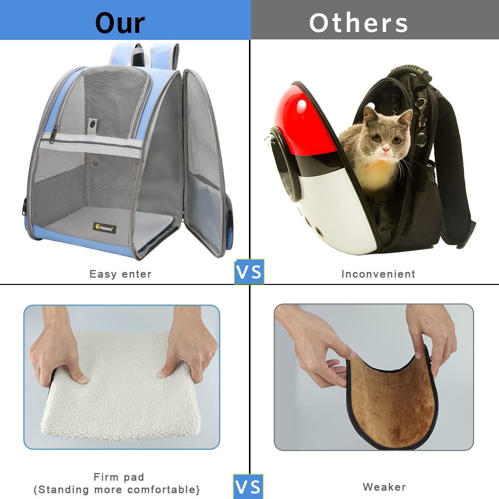 Texsens mochila para mascotas, sistema de seguridad estable para tu mascota.