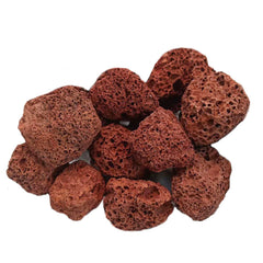Piedras de lava roja de Tfwadmx para acuario, decoración natural.
