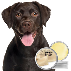 Textura cremosa de The Blissful Dog Elbow Butter para aplicación suave