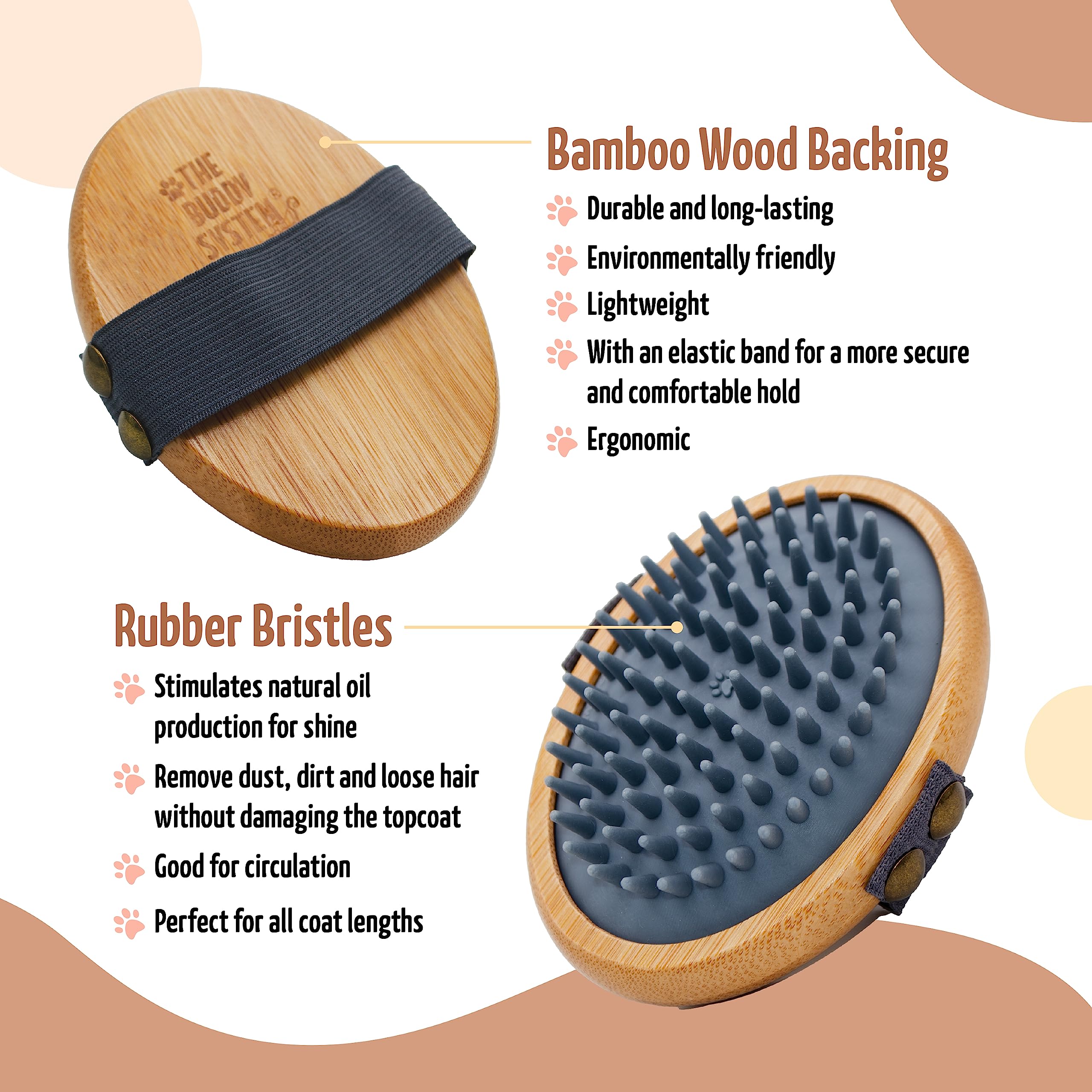 The Buddy System banda elástica ergonómica facilita sostener y guiar el cepillado