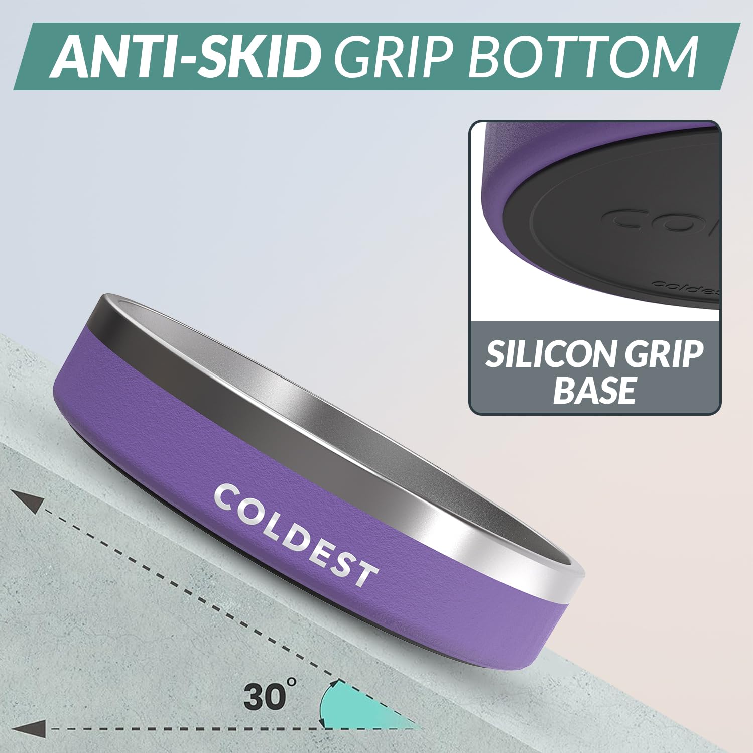 Bol The Coldest Water anti-glisse assure stabilité pendant les repas.