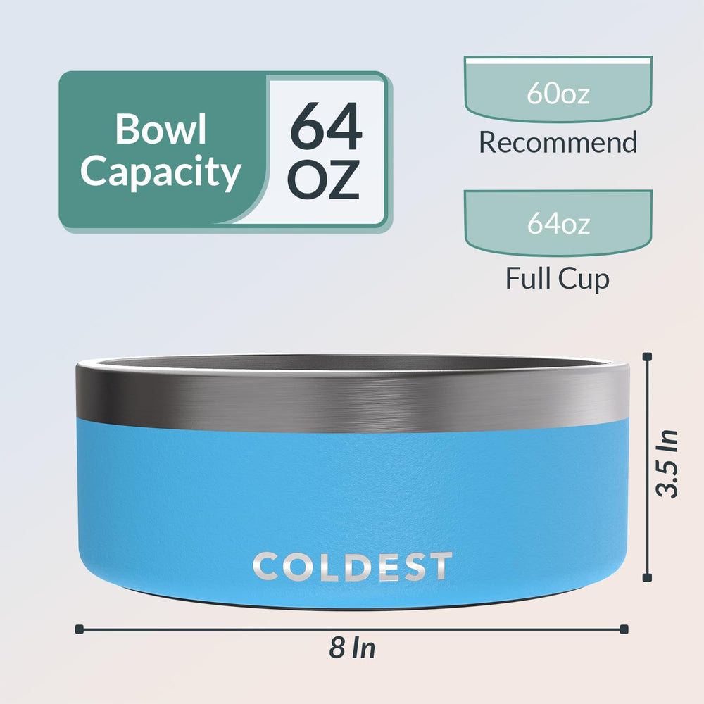 Coldest Water cuenco para perros, base antideslizante, evita derrames.