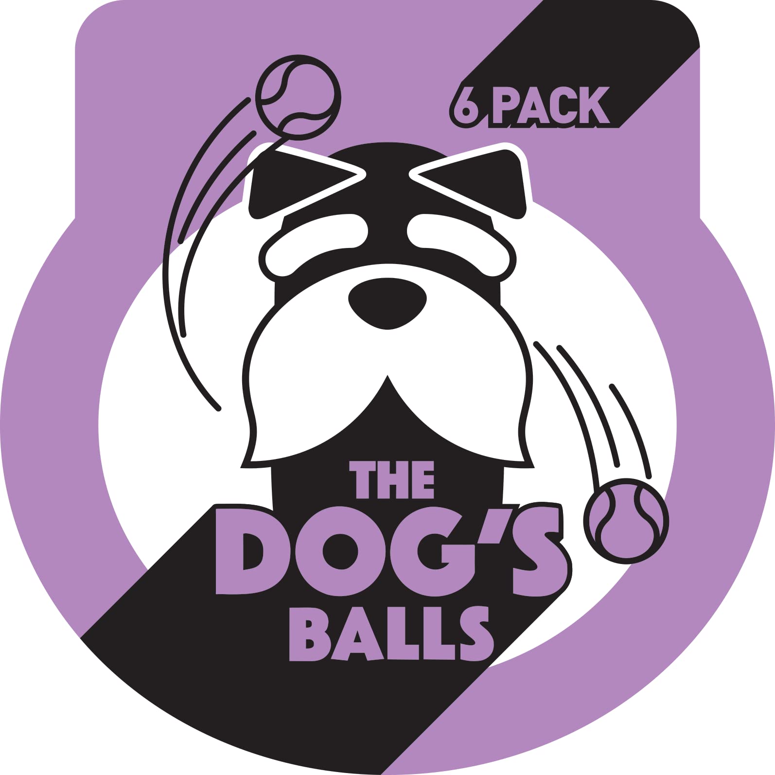 The Dog's Balls diseño resistente para uso diario al aire libre.