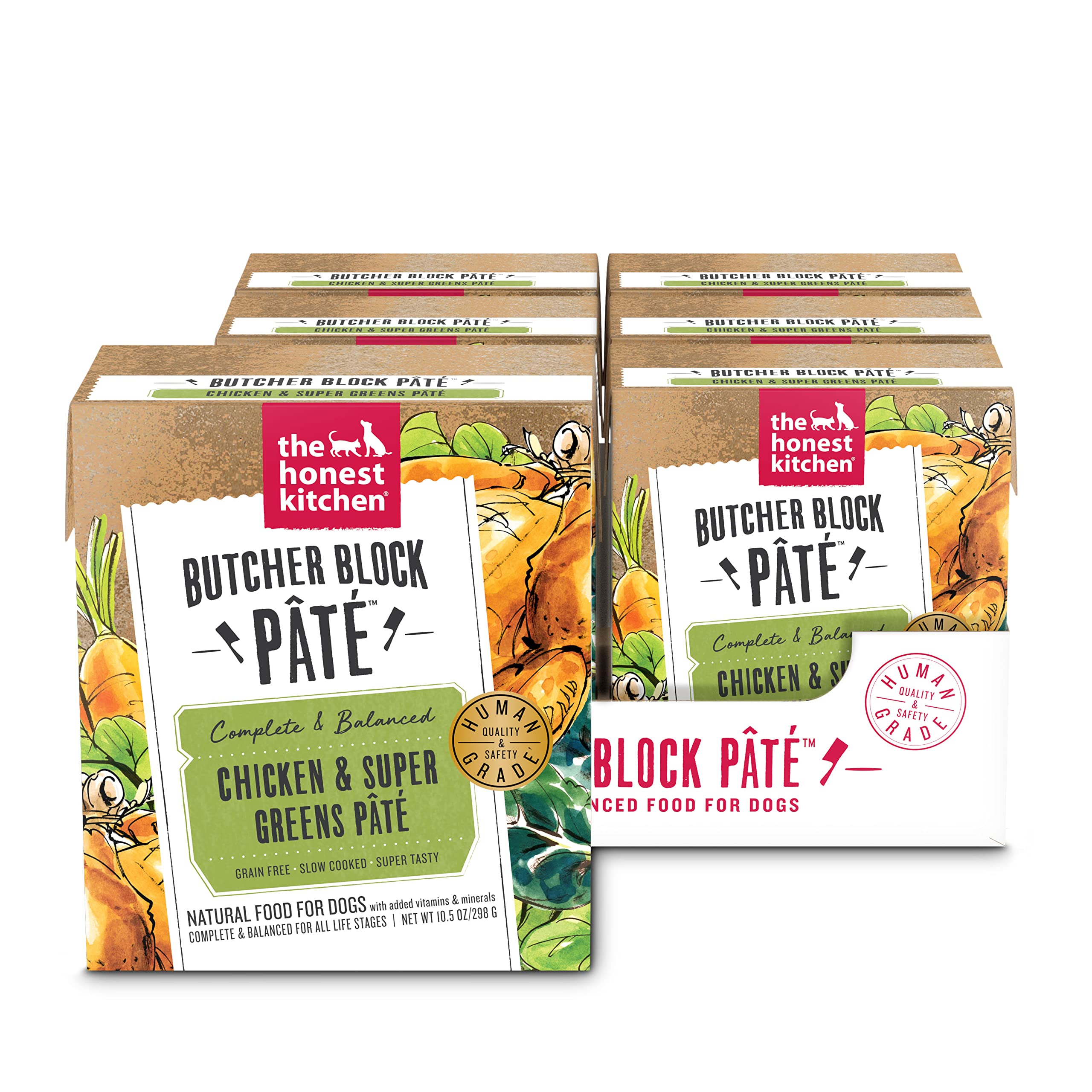 The Honest Kitchen Butcher Block Pâté: pollo y verduras para perros de todas las edades.