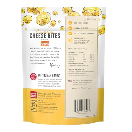 The Honest Kitchen Cheese Bites Gouda crujiente para recompensa deliciosa