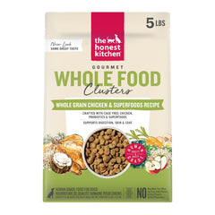 The Honest Kitchen clústeres granos entero pollo avena, sabor natural para perros