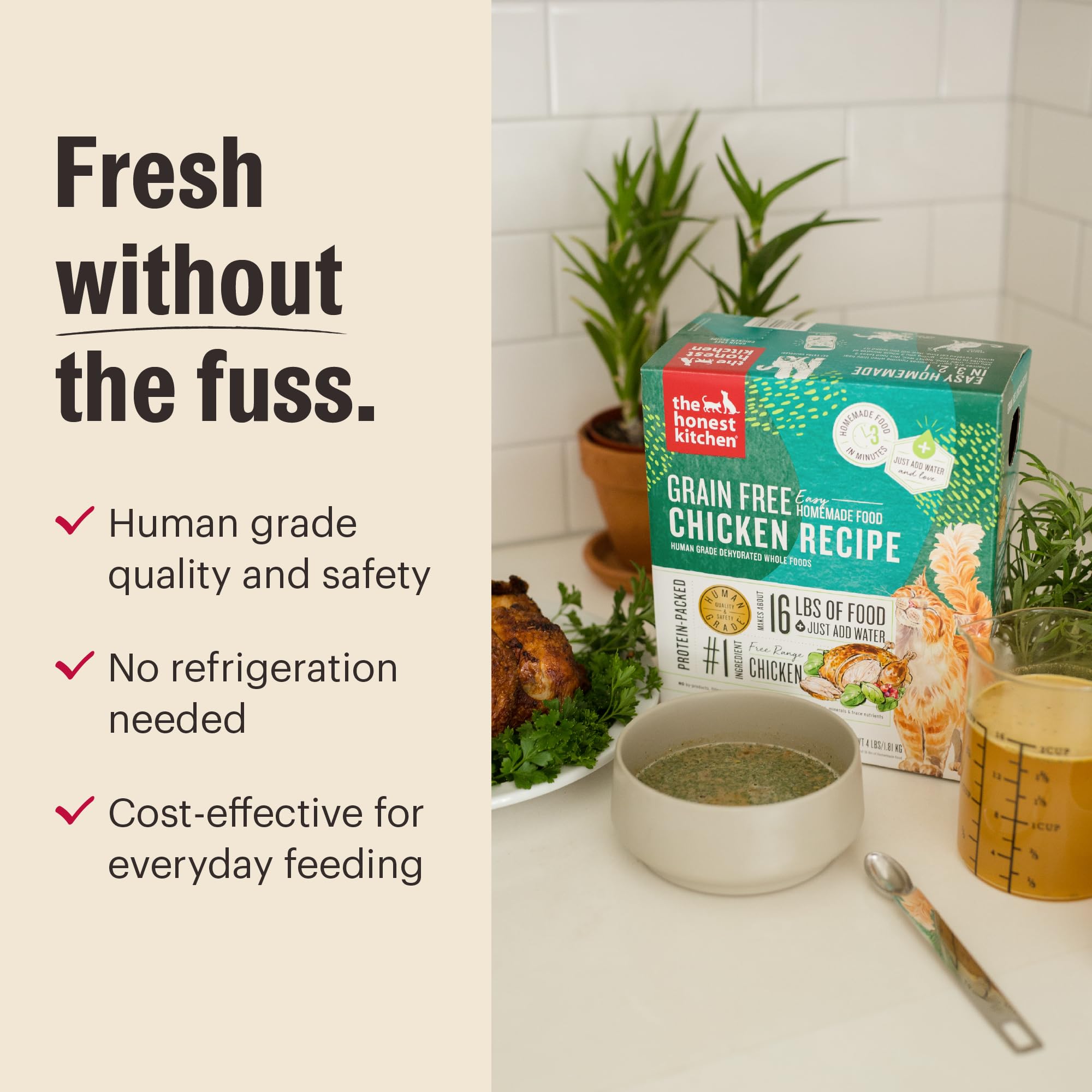 The Honest Kitchen caldo-nutritivo añade sabor.