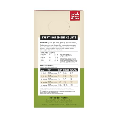 The Honest Kitchen Wholemade: pollo de corral y avena para una comida balanceada.