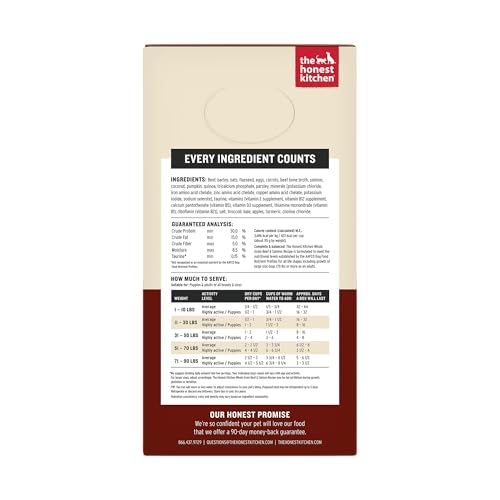 The Honest Kitchen WholeMade con avena y grano entero, nutrición equilibrada para perros.