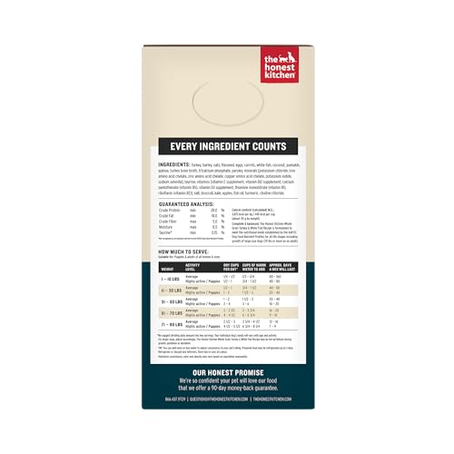 The Honest Kitchen Wholemade deshidratado de pescado blanco, nutriente y sabroso para perros