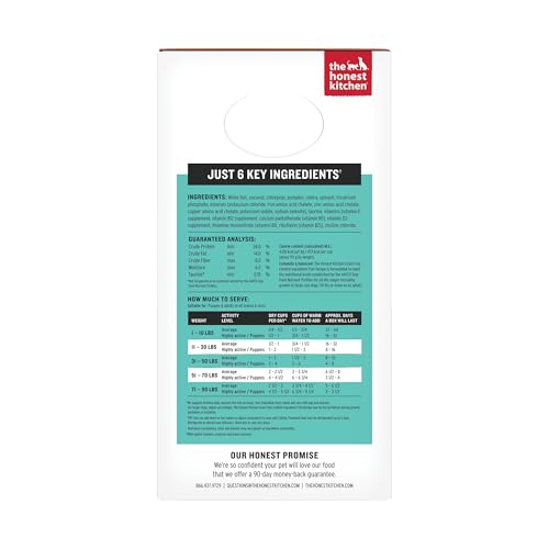 The Honest Kitchen envase de 4 libras para alimentación completa y fácil