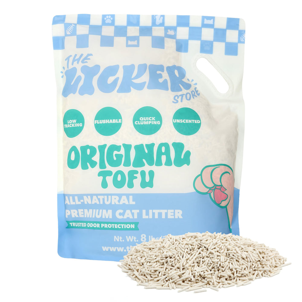 THE LICKER STORE arena de tofu facilita la limpieza diaria de la caja.