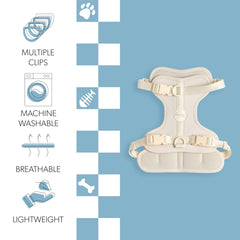 THE LICKER STORE Arlo arnés con anillos en D delantero y trasero para versatilidad.