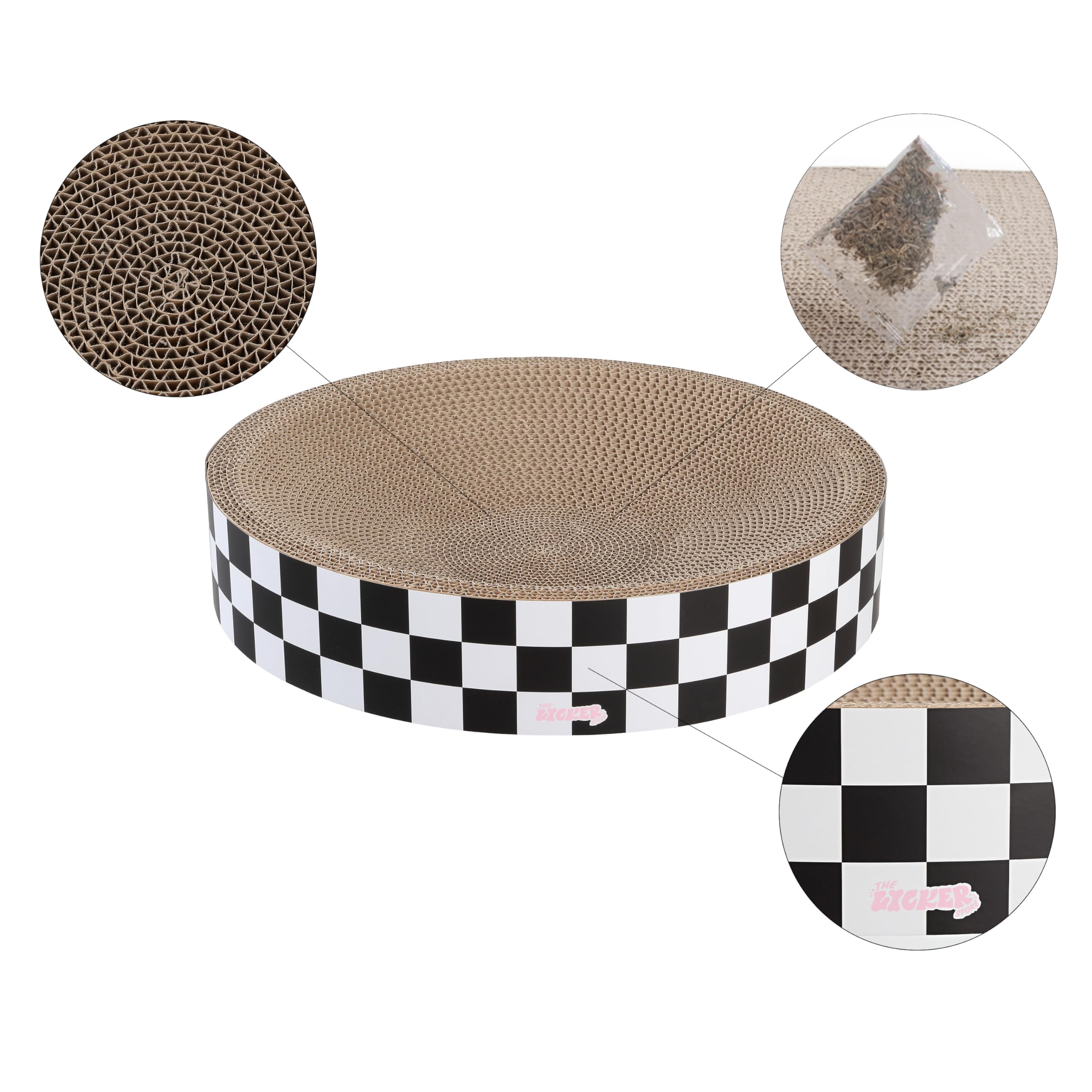 THE LICKER STORE CSR1010F Nelson protege muebles y suelos al canalizar el rascado.