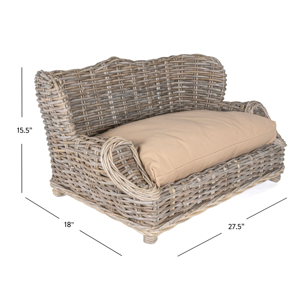 Rattan-Kubu gris THE LICKER STORE DBD1004A añade elegancia