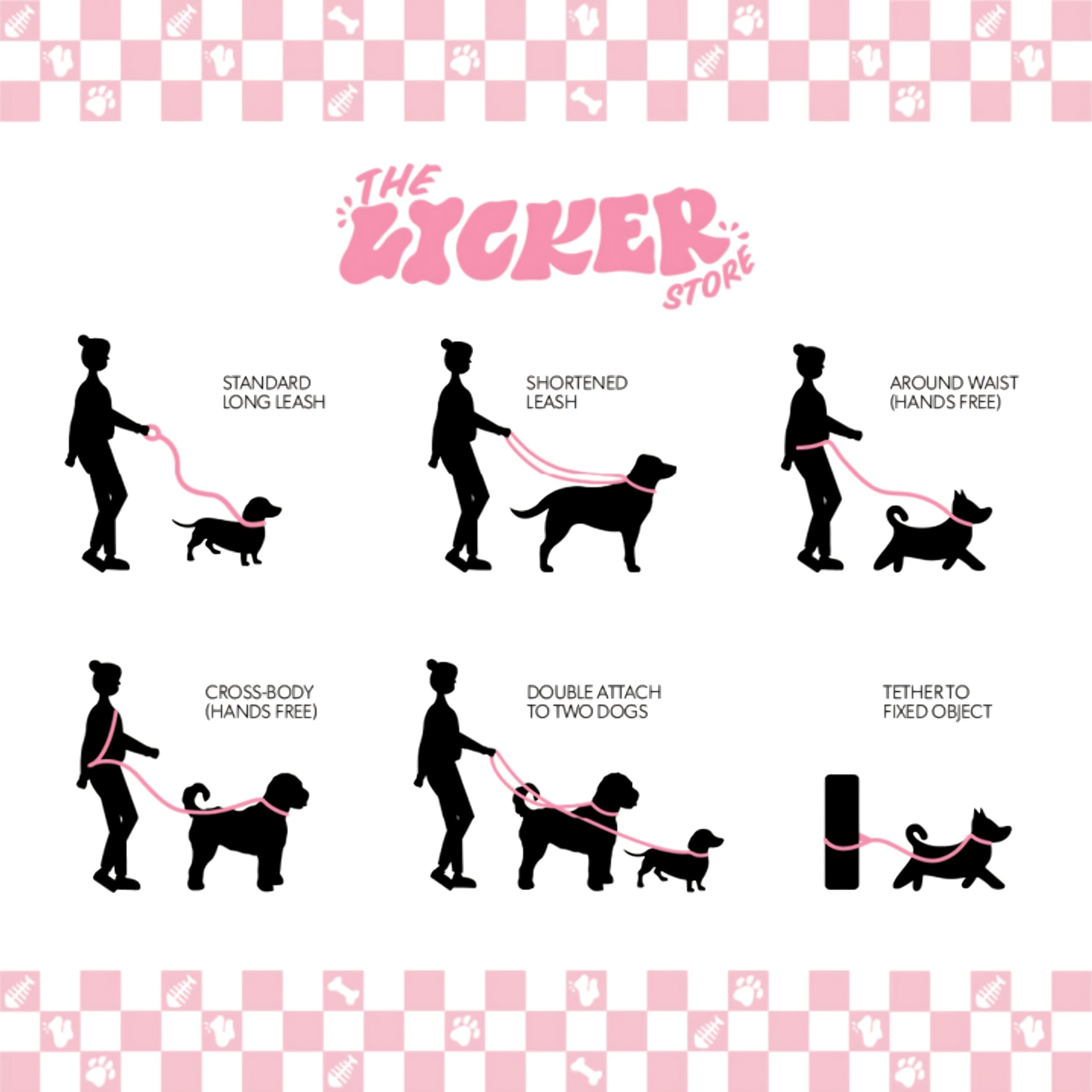 THE LICKER STORE Luna bolsas biodegradables incluidas para paseos responsables