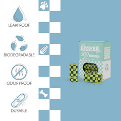 Dispenser incluido THE LICKER STORE WBG1000B-20SET para acceso rápido a bolsas.