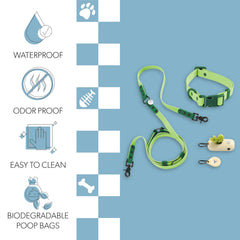 THE LICKER STORE WLK1005B-5SET Luna: dispensador de bolsas con linterna LED recargable