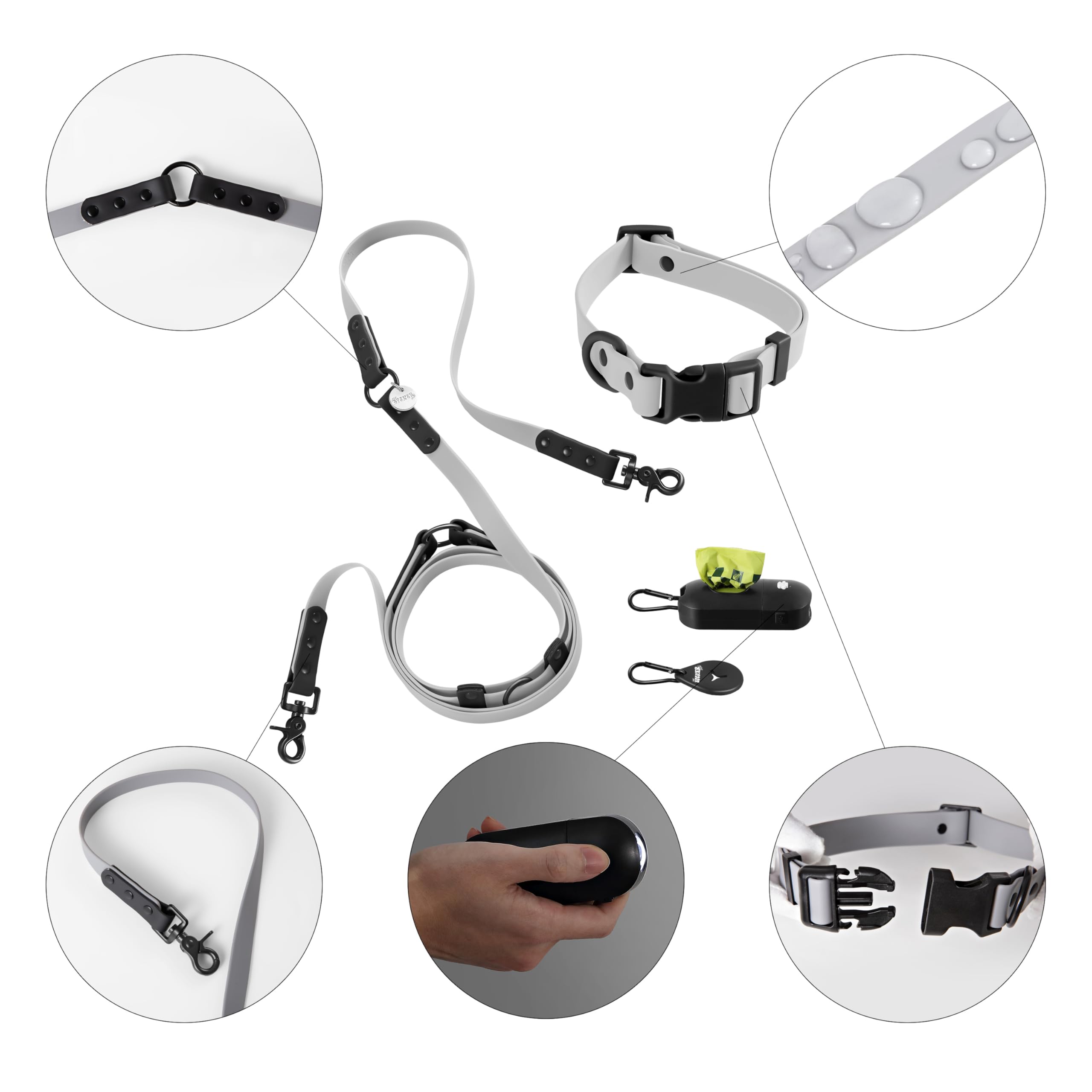 THE LICKER STORE WLK1005N-5SET Luna luz LED recargable para rutas nocturnas.