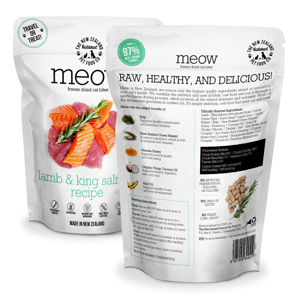 The New Zealand Natural Pet Food Co. Meow: ingredientes premium que apoyan una digestión saludable