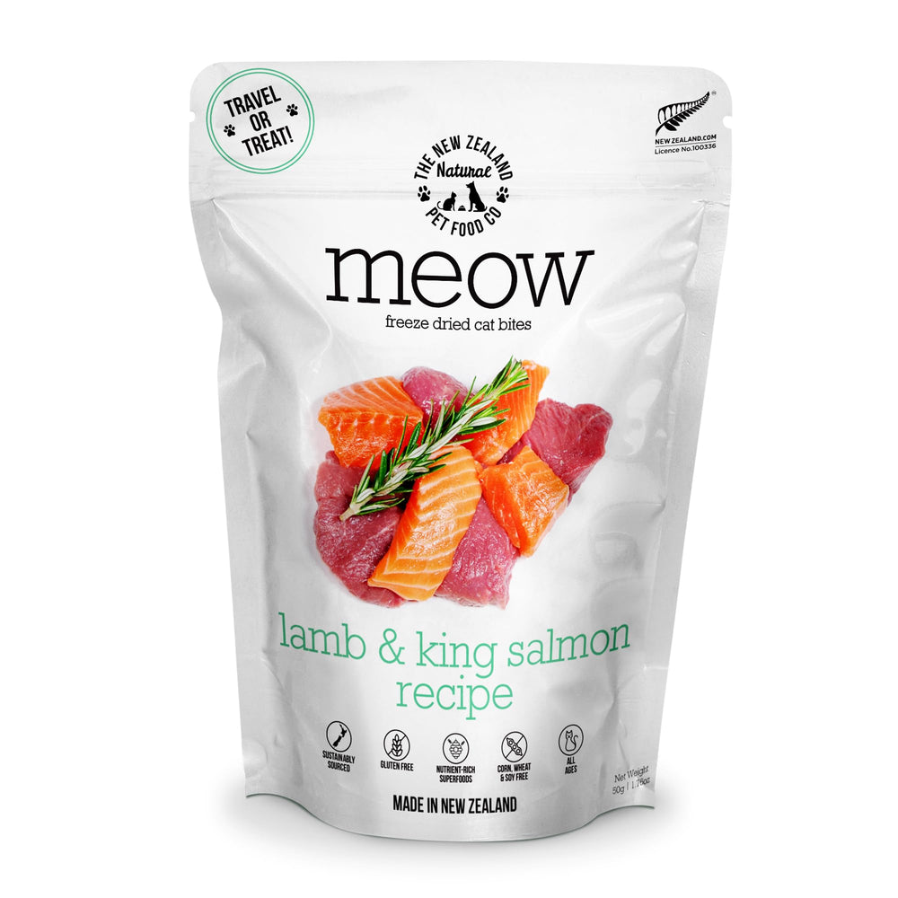 The New Zealand Natural Pet Food Co. Meow: textura sabrosa para estimular el apetito del gato