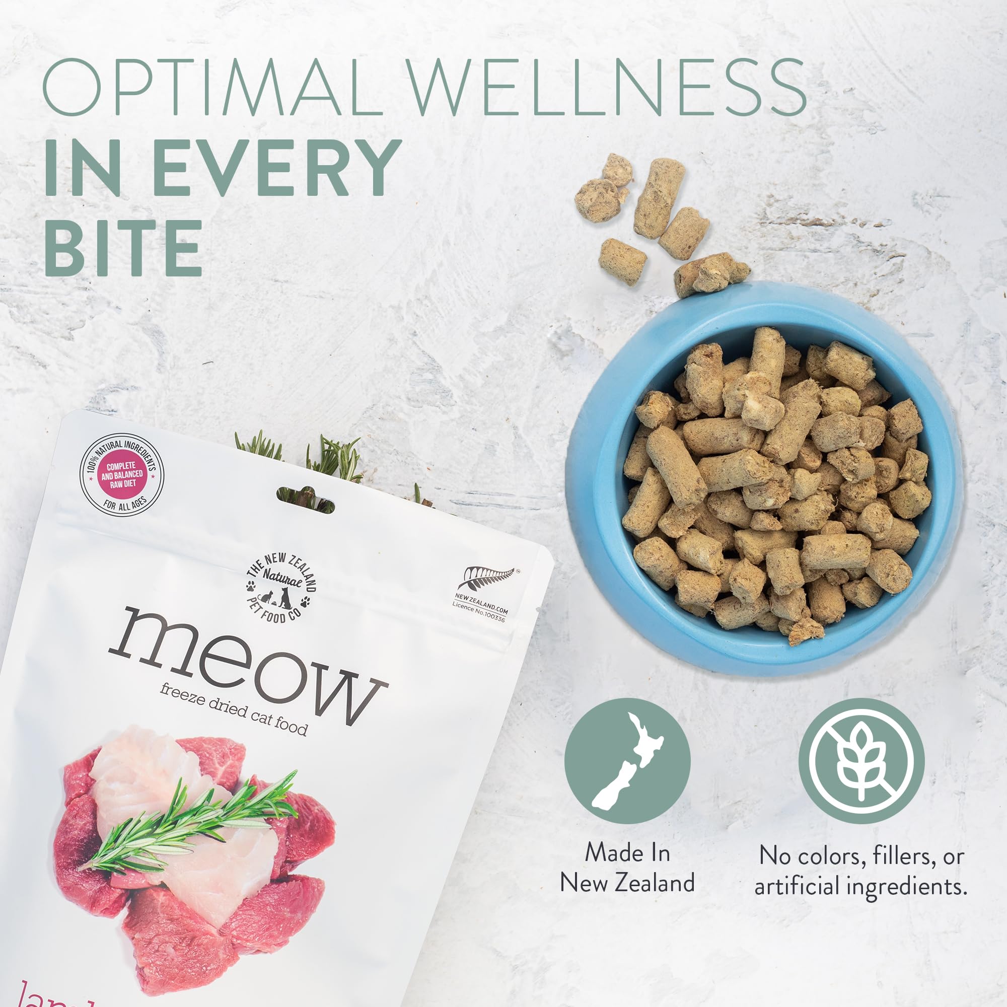The New Zealand Natural Pet Food Co Meow miel Manuka para sabor natural y antioxidantes