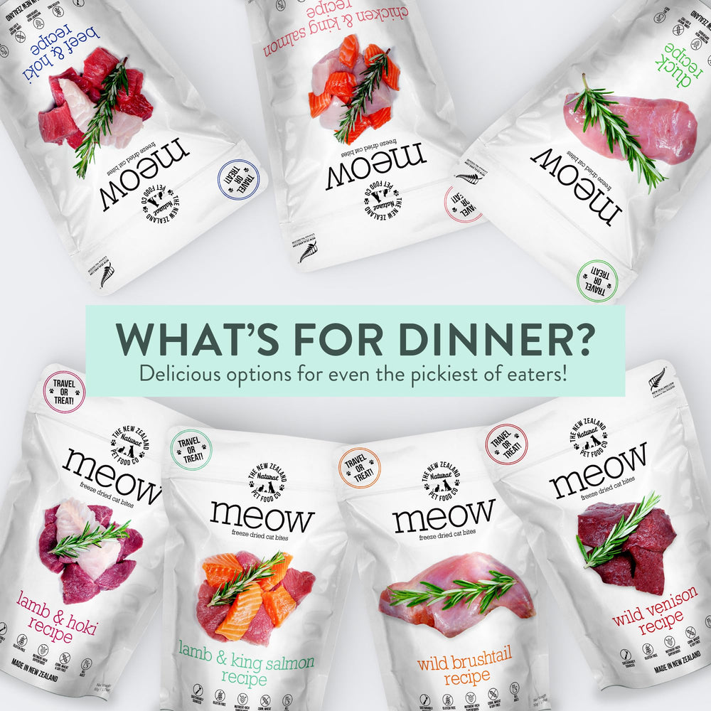 The New Zealand Natural Pet Food Co Meow sin conservantes artificiales para dietas limpias