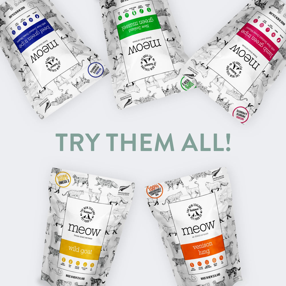 MEOW de The New Zealand Natural Pet Food Co, opción sin conservantes artificiales.