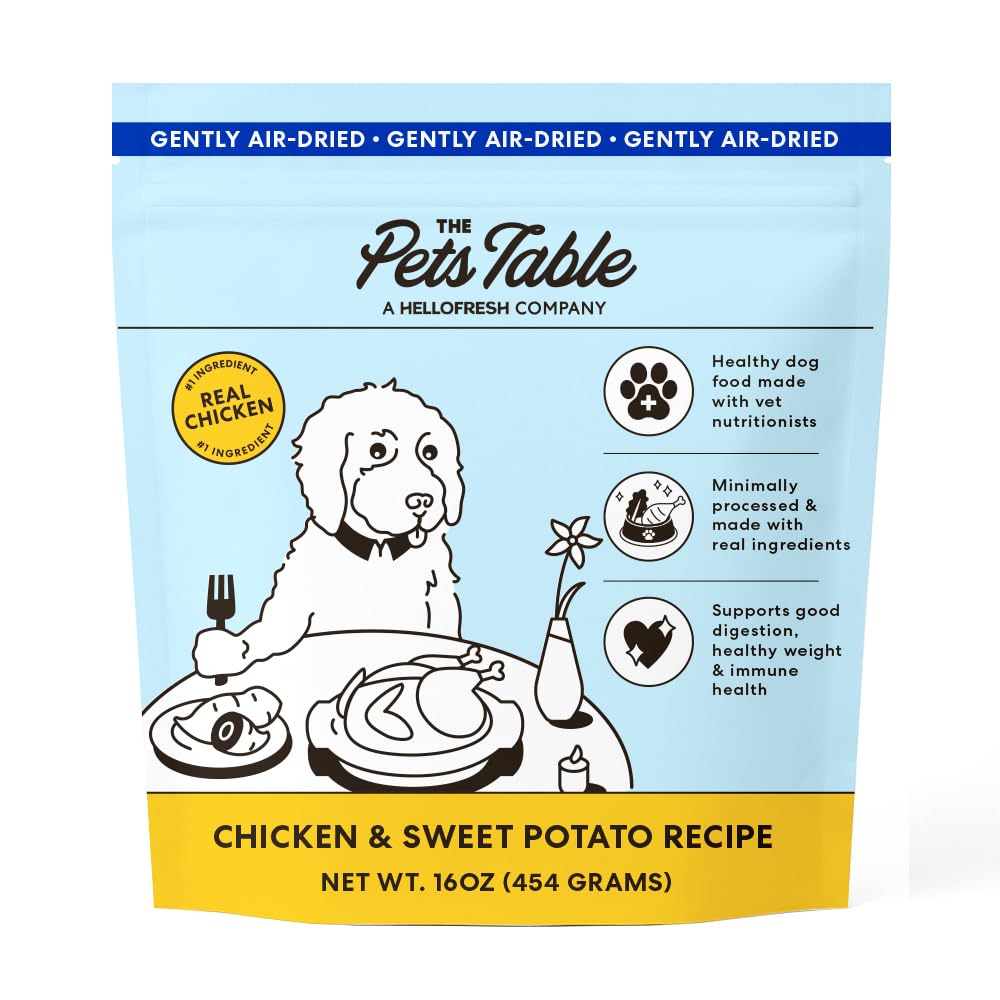 The Pets Table alimento para perros aire-secado, sabor natural y nutrición optimizada.