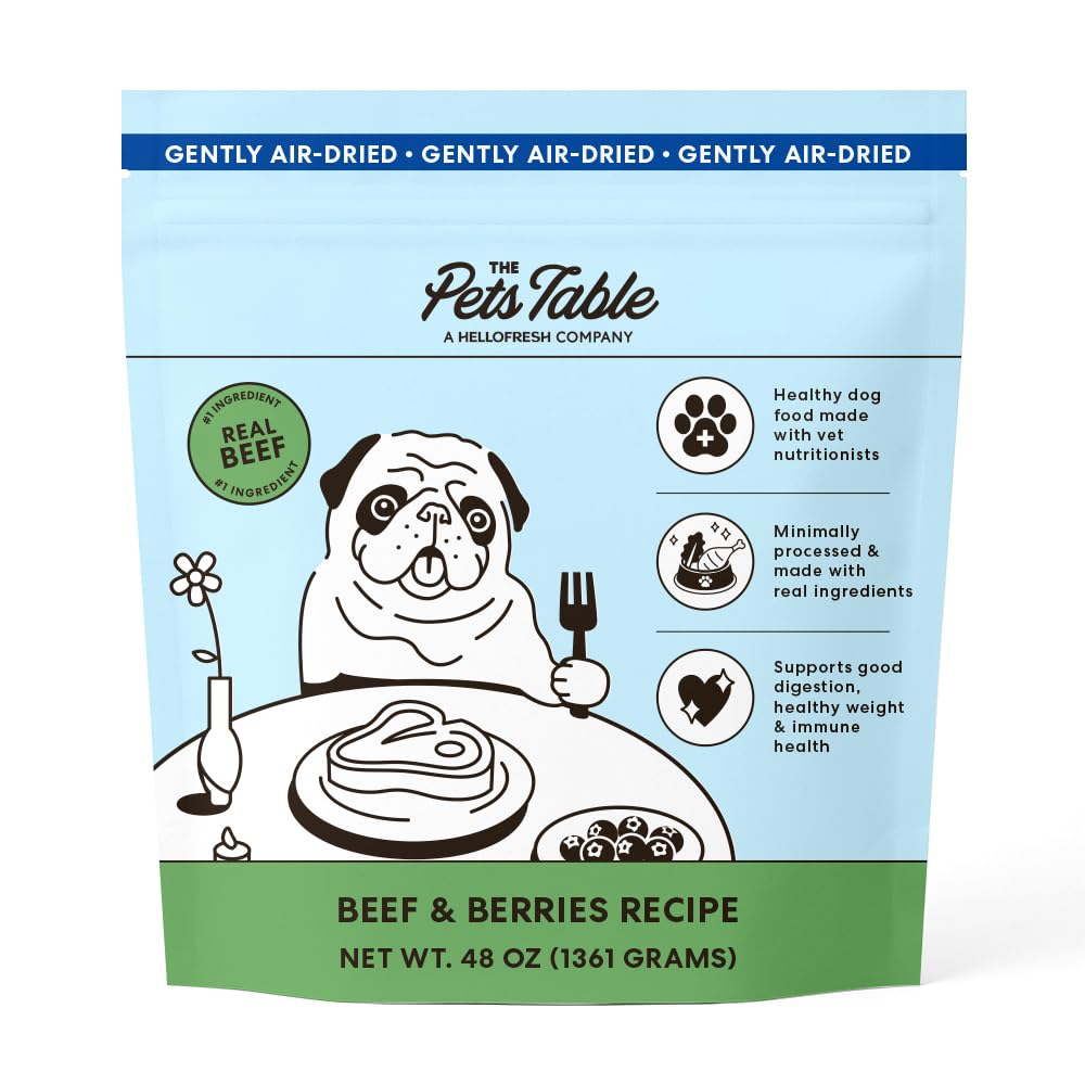 The Pets Table Beef & Berries envase-3lb para alimentar a tu perro