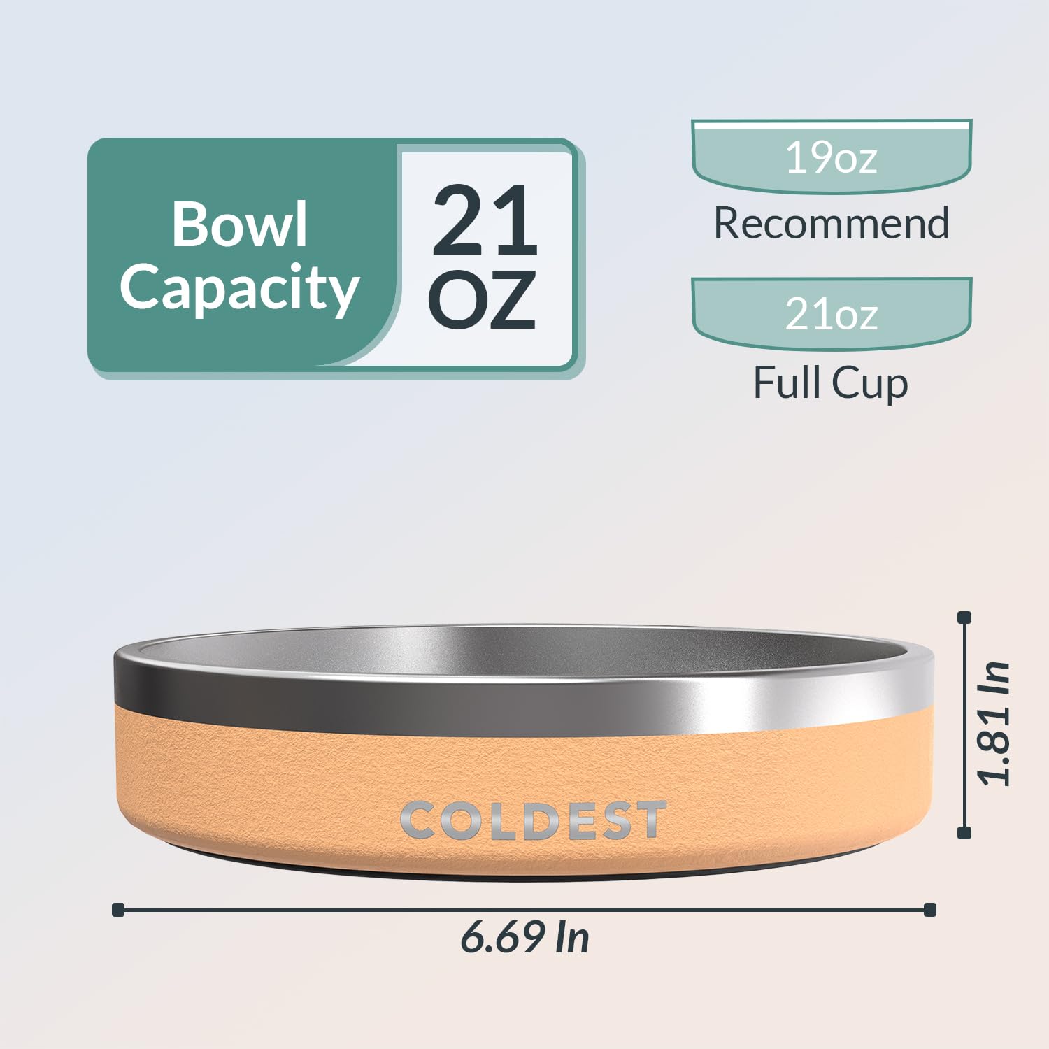 Bol The Coldest Water compatible lave-vaisselle et nettoyage pratique.