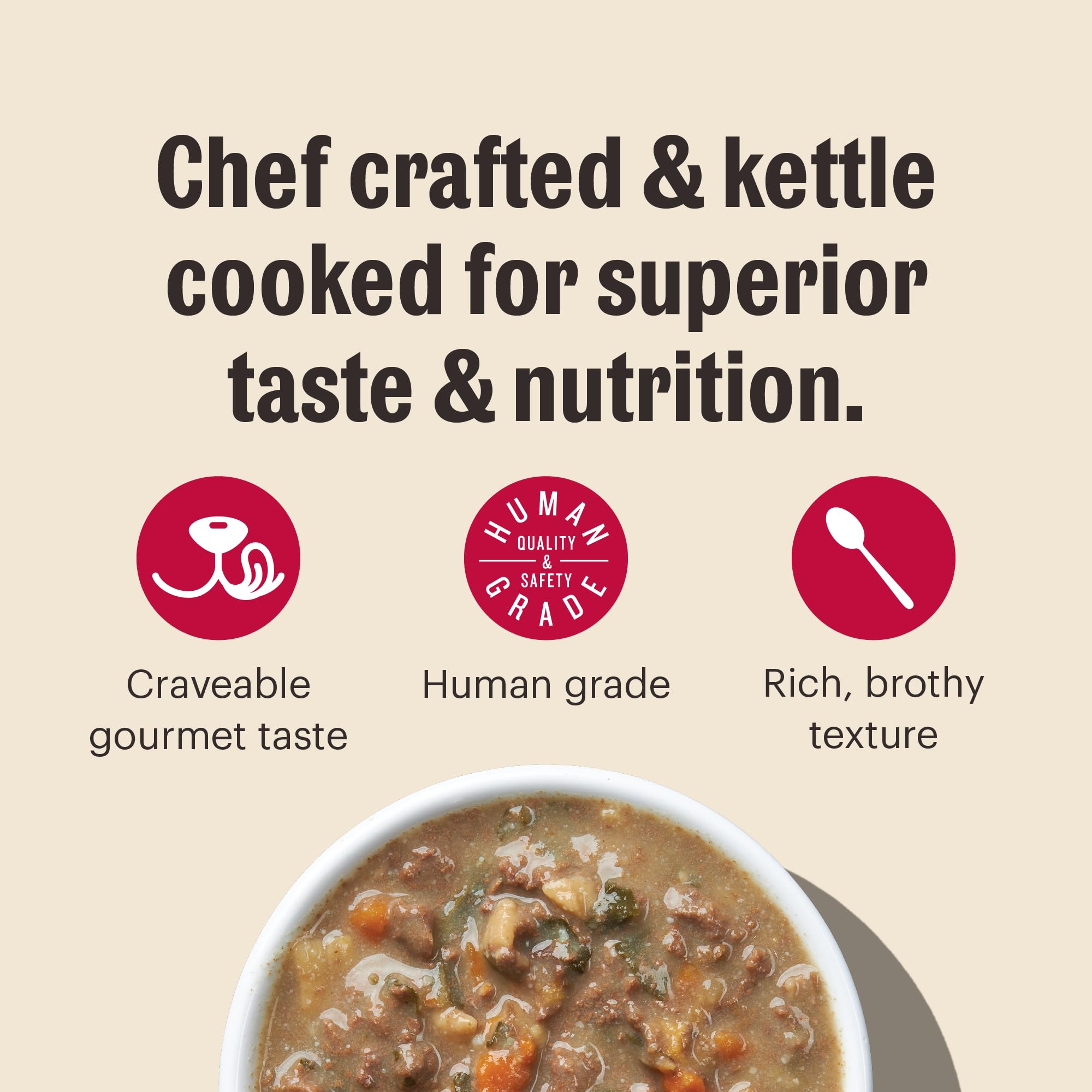 The Honest Kitchen estofado broth-trozos: textura jugosa en cada bocado