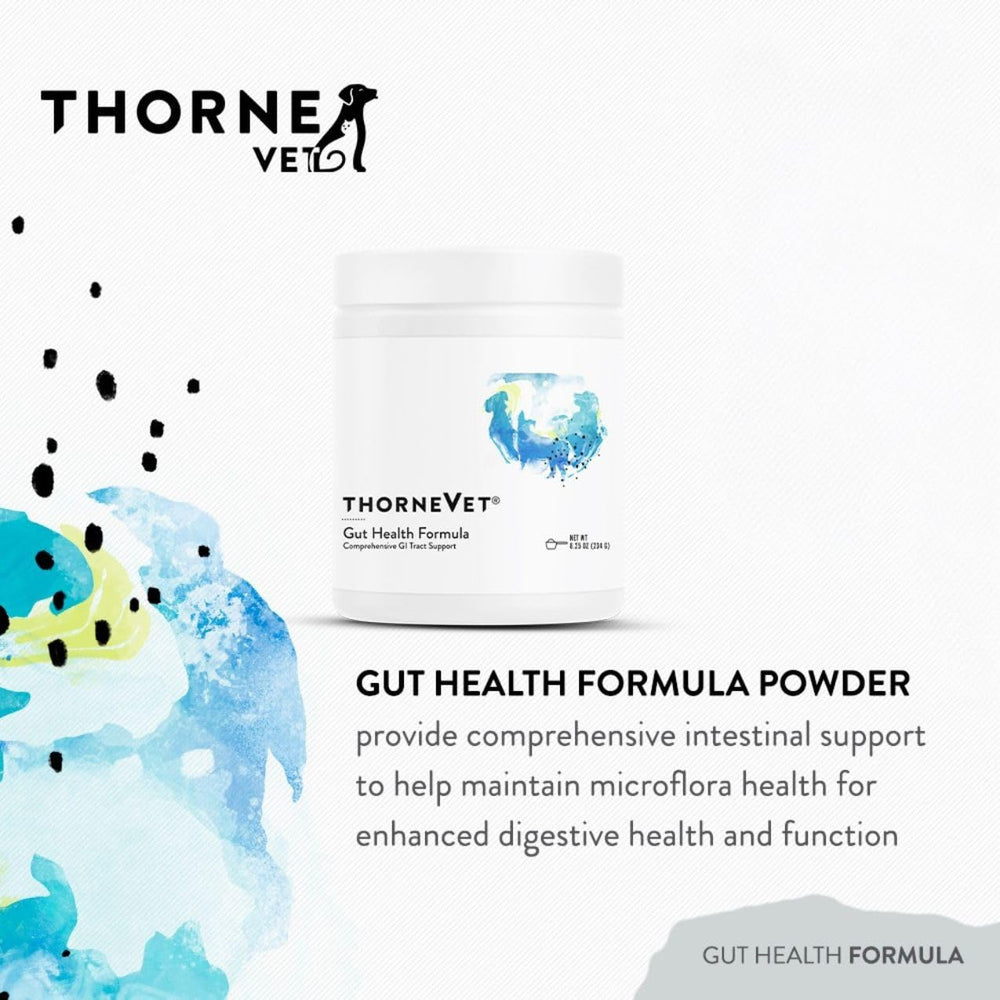 Probioticos Saccharomyces boulardii en la fórmula ThorneVET, equilibrio intestinal.