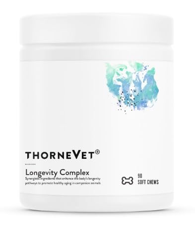 ThorneVet Longevity bocaditos para apoyar energía y vitalidad en perros y gatos